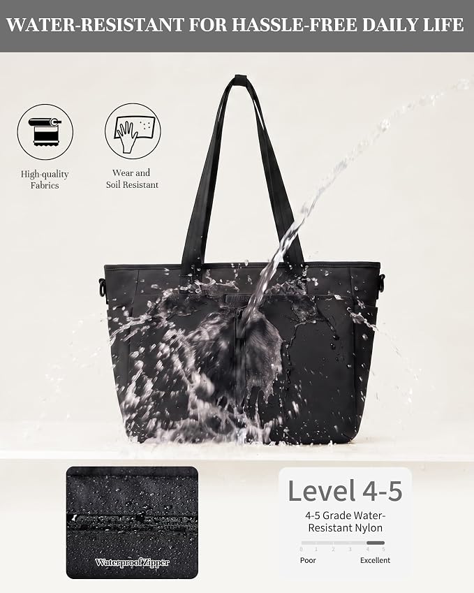 Timeet Laptop Tote Bag for Women, Water Resistant Work Tote Purse with Laptop Compartment for Daily Office Casual Travel - Image 8