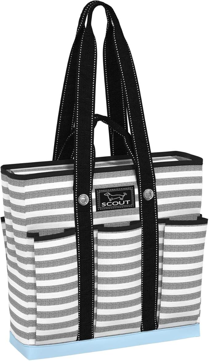 SCOUT Rocket Pocket Tote - Multi-use, zips shut | 7-Pockets, Folds flat for easy storage, Two Straps. The perfect versatile travel tote for busy nurses, teachers, and moms. by SCOUT