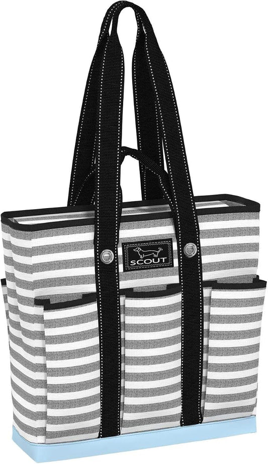 SCOUT Rocket Pocket Tote - Multi-use, zips shut | 7-Pockets, Folds flat for easy storage, Two Straps. The perfect versatile travel tote for busy nurses, teachers, and moms. by SCOUT