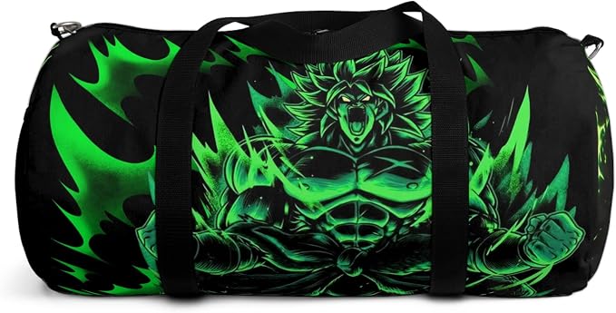 Anime Gym Bag for Women Men - Large Capacity Waterproof Workout Fitness Travel Sports Bags Fashion Street Camping Expandable Carry On Duffle Bag For Couple (Green DBZ) PTY - Image 4