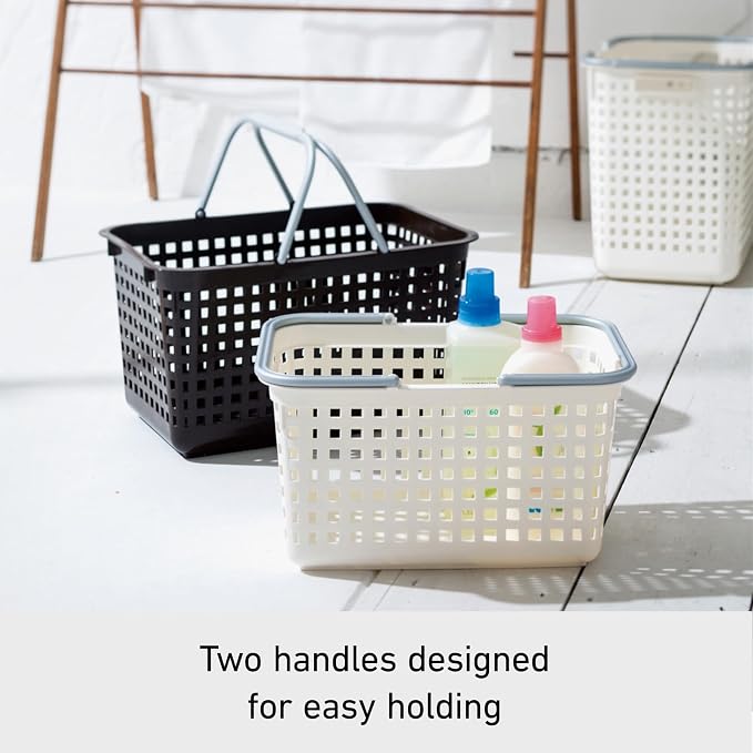 Like-it│SCB-4│Daily use inside or outside of the home. Movable handles make it easy to carry around.|Bathroom essentials, kid's toys, tools, and gardening.|18.03" x 12.01"x 10.35"| Mint Blue |6.6 gal - Image 4