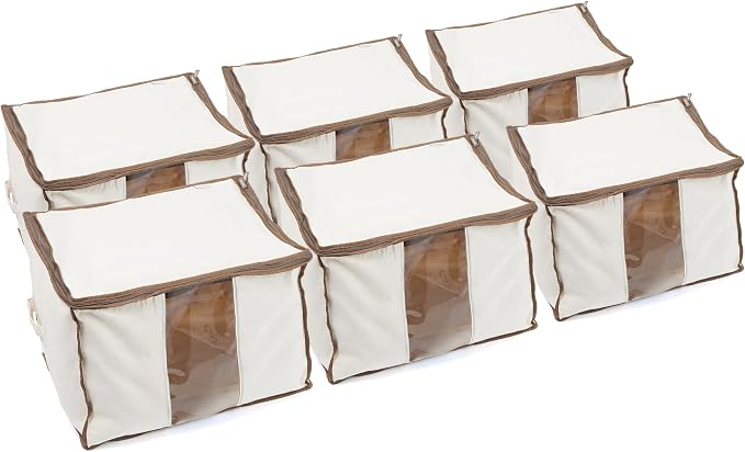Covermates Canvas Storage Bag for Blankets, 19.25" W x 13" D x 12.5" H | label window, zipper closure, carrying handles, 3-year warranty by Covermates