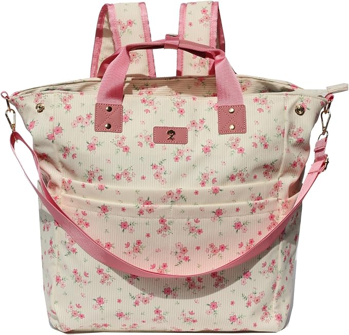 Diaper Tote Bag Totepack Backpack Crossbody Bag 3 in 1 for Women Laptop Backpack Multifunctional with Insulated Pockets by ESVAN