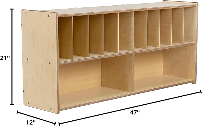 Diaper Storage Organizer, 100% Birch Plywood Wall Mount Diaper Caddy for Nursery, Daycare, Schools - Image 8