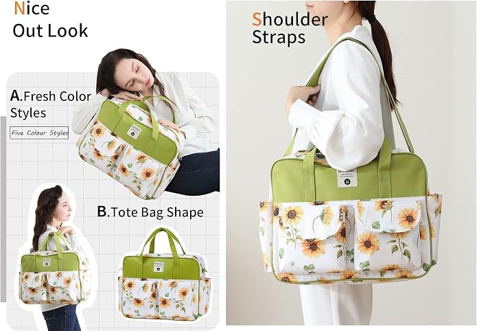 Kamay's Mummy Shoulder Bag Diaper Bag Chic Nappy Changing Bag Tote/Messenger Style Large with Changing Mat, Adjustable Straps - Image 8