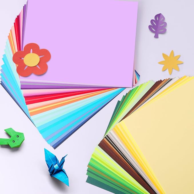 TUXIYA 160 Sheets 8.5" X 11" Colored Cardstock, 80 Colors Card Stock | 180GSM/65LB 80 Assorted Colors Construction Paper Printer Paper for Printing, Card Making, DIY Crafts, School Supplies,Party - Image 3