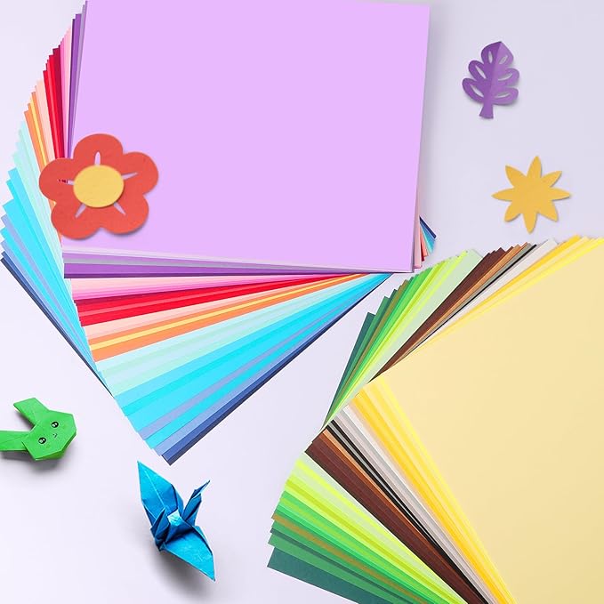 TUXIYA 320 Sheets 8.5" X 11" Colored Cardstock, 80 Colors Card Stock | 180GSM/65LB 80 Assorted Colors Construction Paper Printer Paper for Printing, Card Making, DIY Crafts, School Supplies,Party - Image 3