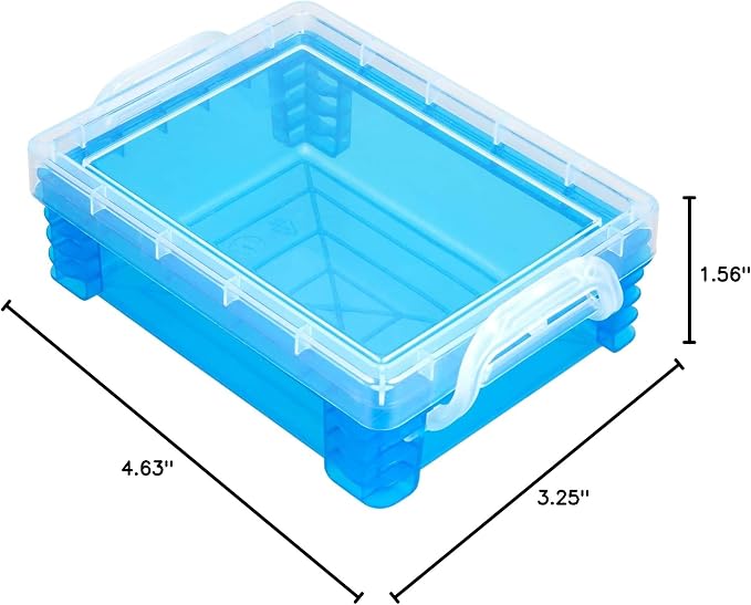 Simply Tidy Teal Stacking Crayon Box - Plastic Storage Containers for School Supplies, Sewing and Crafts - Bulk 36 Pack - Image 8