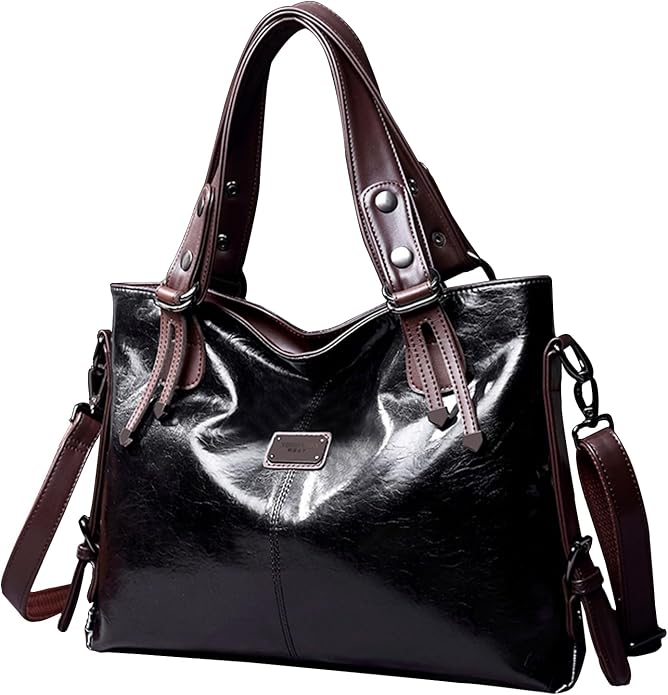 Handbags and Purses for women Vegan Leather Tote Bag for Women Satchel Shoulder Bags Travel Purse with Compartments by MCUVAEC