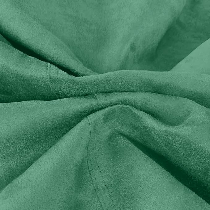 Bean Bag Stuffed Animal Storage Chair Cover (No Filler) for Kids and Adults. Extra Large Bird's Nest Beanbag Memory Foam Soft Premium (Green, 2.5 ft (Cover Only)) - Image 4