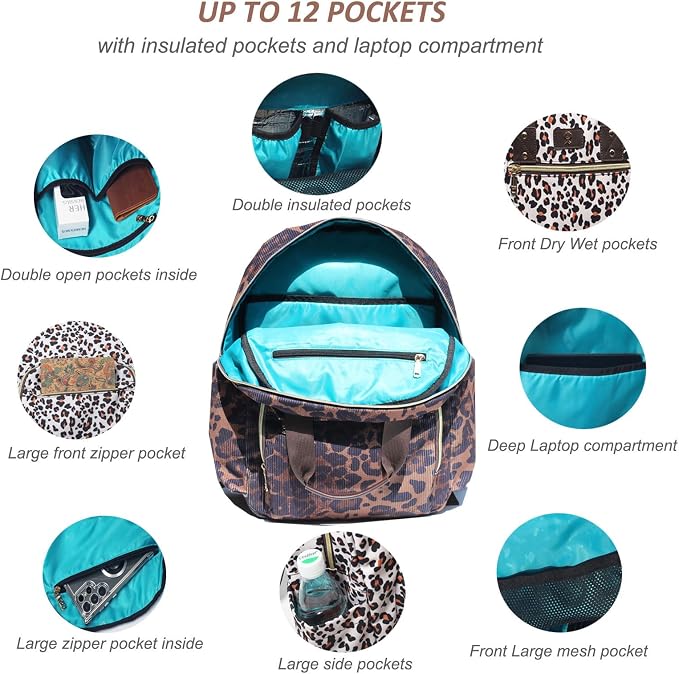 Diaper Bag Backpack Corduroy Multifunction Baby Fashion Travel Pack office Laptop Bag - Image 3