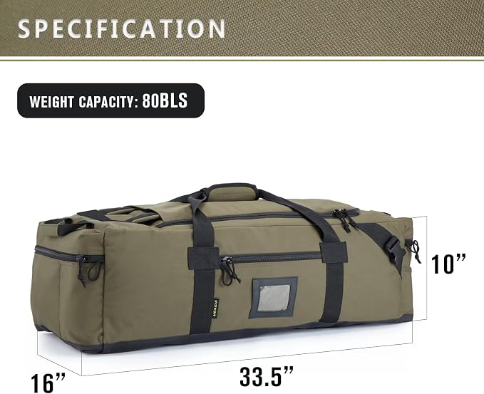 86l Large Duffel Bag For Travel, Gym & Sports - Water Repellent Polyester, Hidden Straps, Shoe Compartment - Perfect Luggage Duffle Bag Or Backpack For Men & Women - Image 6