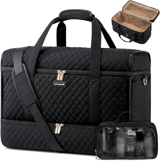LOVEVOOK Large Travel Duffle Bag, Weekender Bags for Women With Shoe Compartment, Overnight Hospital Bag For Women Labor Delivery, Carry on Bag Personal Item Travel Bag, Yoga Gym Duffel Bag by LOVEVOOK