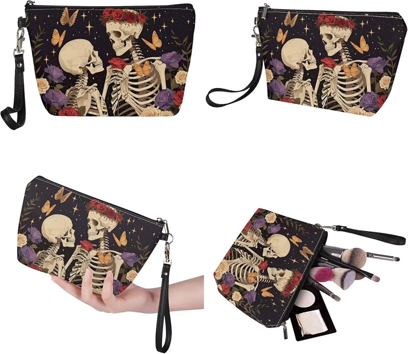 GIFTPUZZ Women Top Handle Bags Handbags with Zipper Leather Wallet Cash Card Phone Holder and Makeup Bag Set 3pcs - Image 6