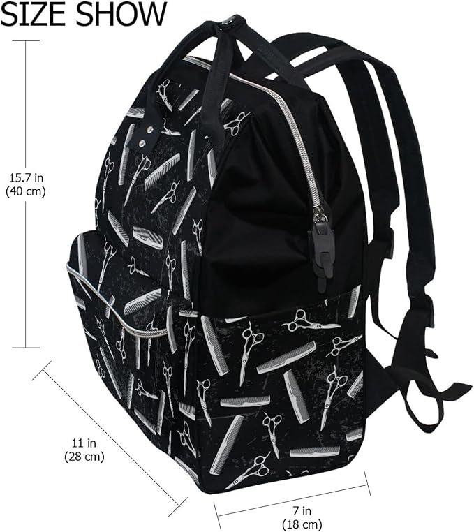Diaper Bag Backpack, Waterproof, Large Capacity, Multi-function Travel Backpack, Hair Stylist Bag - Image 2