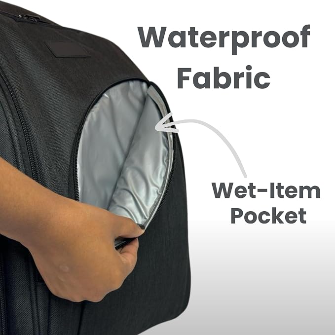 JOHAR Travel Diaper Backpack, Waterproof, Anti-Theft, Black | Spacious, Waterproof with Changing Pad, Insulated Pockets, Anti-Theft Pocket - Image 7