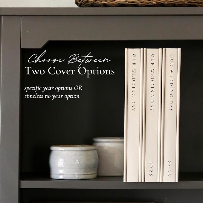 Wedding Photo Album 4x6 Pictures & Custom 2026 Year Linen Picture Scrapbook | 400 Pockets for Horizontal & Vertical Photos - Large Photo Album Book for Personalized Wedding Day Memory Keepsake - Image 5