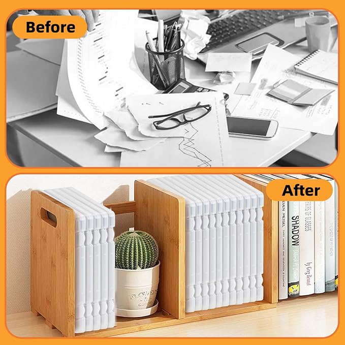 Moon Magpie 5 Pack A4 File Paper Storage and Organizer Box, Clear Scrapbook Office Document Holder Plastic Storage Container with Hing Lids Portable Project Case for Magazine File and School Supplies - Image 4