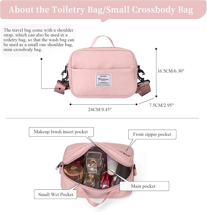 Weekender Bags for Women, Personal Item Travel Bag with Shoes Compartment | Overnight Travel Duffel Bag with Toiletry Bag, Airplane Friendly Carry-On Bag - Image 4