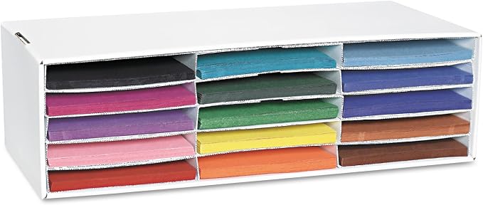 Classroom Keepers Letter-Size Construction Paper Sorter/Storage Box - Image 2