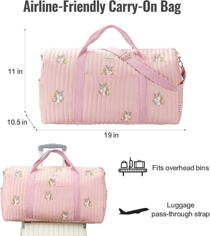 Women’s Travel Duffel Bag – Large Weekender & Overnight Travel Bag with Wet Pocket, Carry-On Friendly, Ideal as Hospital or Maternity Bag for Labor and Delivery - Image 7