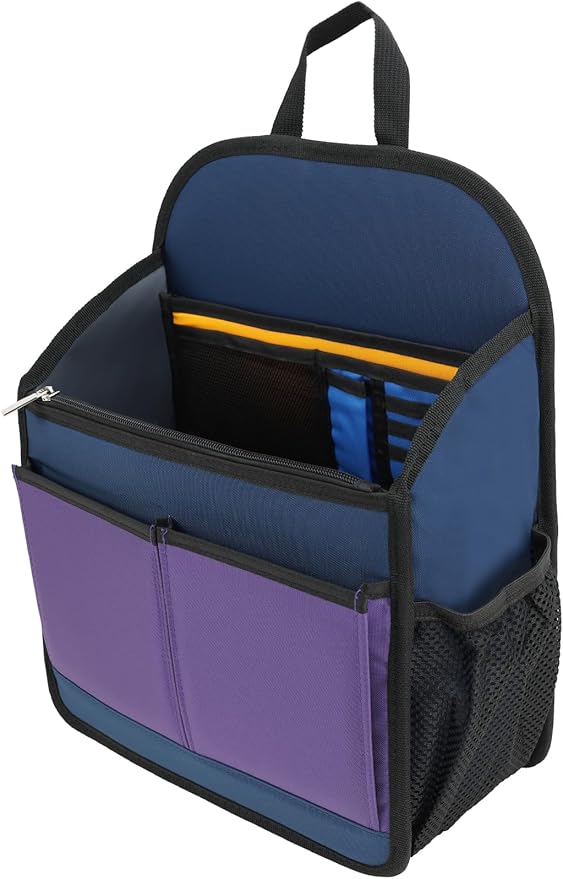 Large Premium Wider Rugged Backpack Organizer Insert for Men Women Work Travel -19 Pockets, Padded Nylon-Mix by DELTAMANN