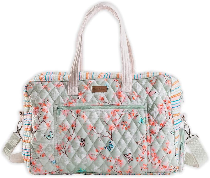 Maison d' Hermine Weekender Bags for Women Cotton Quilted Duffel Overnight Luggage Weekend Bag for Men Gym Gifts Travel | Overnight Luggage Weekend Bag for Men Gym Sports Gifts Duffle bag Business Travellers Trip Spring Summer by MaisondHermine