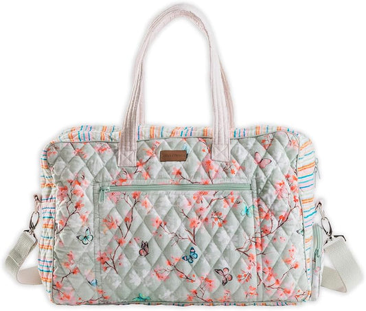 Maison d' Hermine Weekender Bags for Women Cotton Quilted Duffel Overnight Luggage Weekend Bag for Men Gym Gifts Travel | Overnight Luggage Weekend Bag for Men Gym Sports Gifts Duffle bag Business Travellers Trip Spring Summer by MaisondHermine