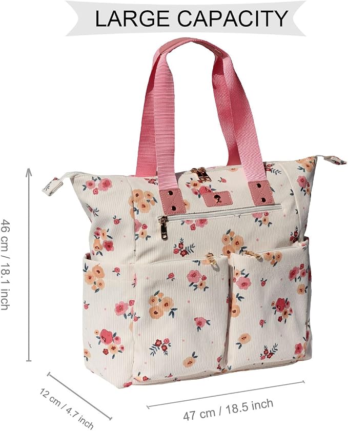 Diaper Tote Bag Totepack Backpack 2 in 1 for Women Multifunctional Large Capacity with Insulated Pockets Travel | Multifunctional - Image 2