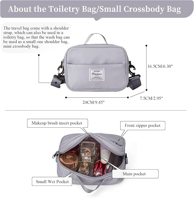 Weekender Bags for Women, Personal Item Travel Bag with Shoes Compartment | Overnight Travel Duffel Bag with Toiletry Bag, Airplane Friendly Carry-On Bag - Image 9