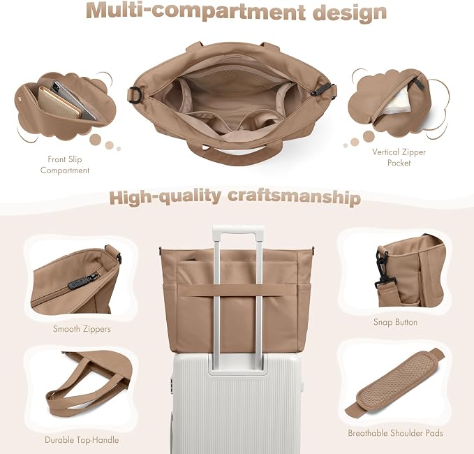 14L Puffer Diaper Bag Tote, Large Capacity Travel Diaper bags, Crossbody Hospital Bag for mom - Image 7