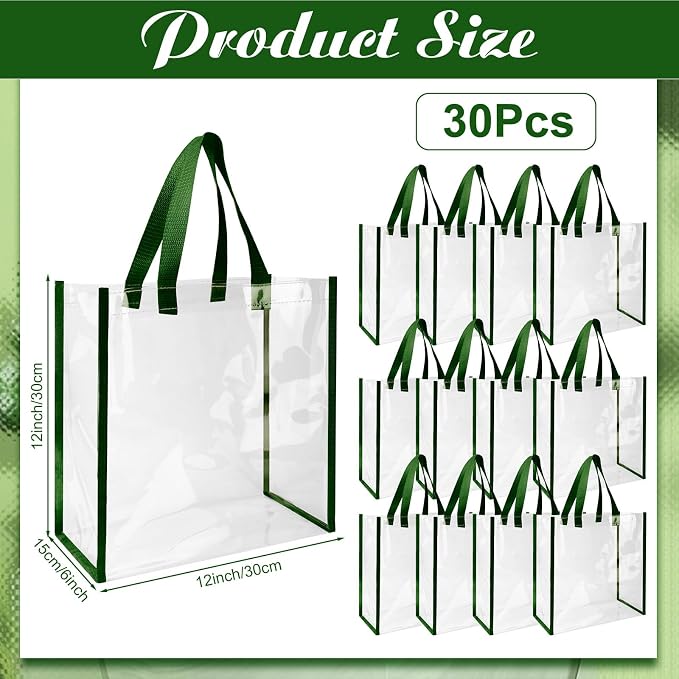 Eccliy Clear Tote Bag Stadium Approved with Handles - Image 4