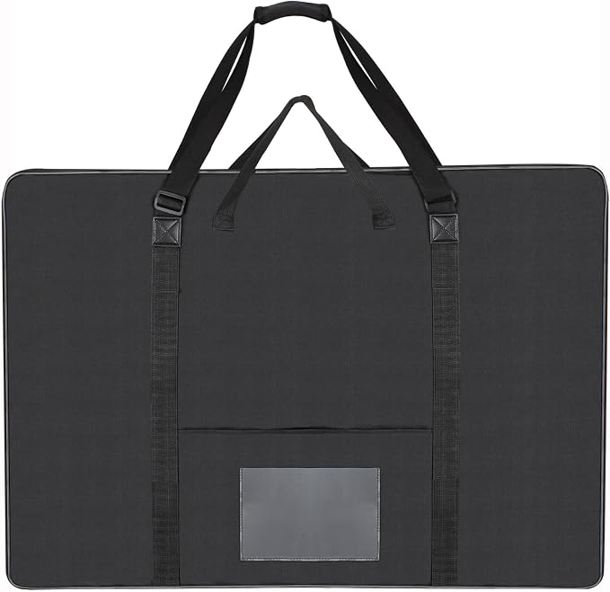 TreochtFUN Art Portfolio Case 24 X 36, Portfolio Bag Soft Water Resistant | Large Art Carrying Case with Tote & Strap,A1 Folder for Artwork Storage for Large Poster Board Drawing Supplies (black) - Image 6