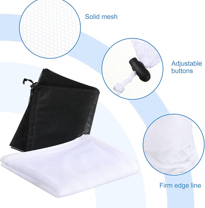 Berlune 30 Pack Large Mesh Laundry Bags | Oversized breathable mesh bags help sort and transport laundry for dorms, rentals, laundromats and facilities. - Image 4