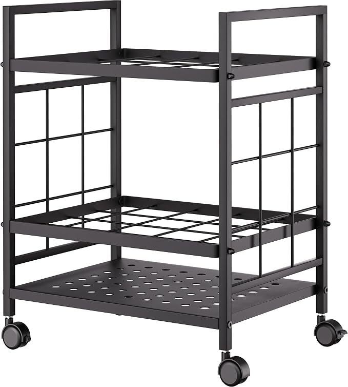 Blueprint Storage Rack, Blueprint Holder with Wheels, Used for Storing Blueprint/Carpet/Map/Poster/Architectural Construction Plan, 20 Slots(3.2" x 3.2"), Silent Wheel for Home, Office, School(Black) - Image 8