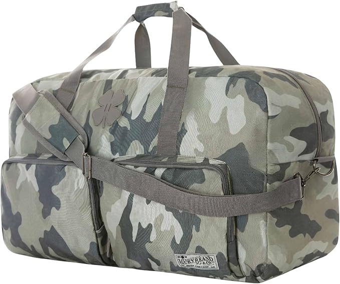 Lucky Brand Large Duffle Bag for Travel, Foldable Weekender Duffel bag | Travel Overnight Duffel bag, Adjustable Shoulder Strap, Front Zip Pockets, Spacious Capacity, Unisex Lightweight Travel Bag by LuckyBrand