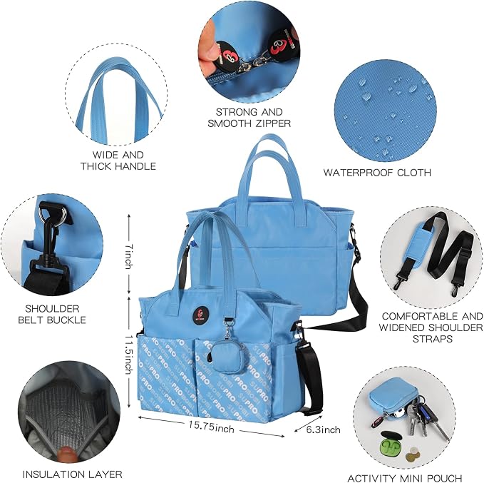 Diaper Bag Tote: Large Tote Baby Bag Boy Diaper Bag Stylish Girl Diaper Bag,Shoulder Mommy Bag - Image 5