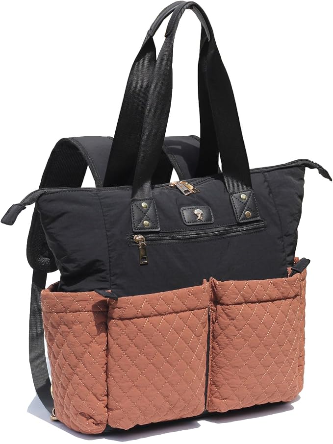 Diaper Tote Bag Totepack Backpack 2 in 1 for Women Multifunctional Large Capacity with Insulated Pockets Travel | Multifunctional by ESVAN