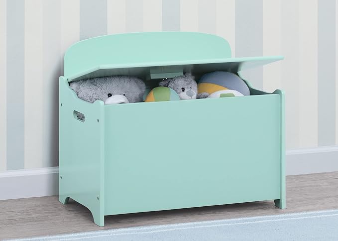 Delta Children MySize Deluxe Toy Box, Mint - Image 2
