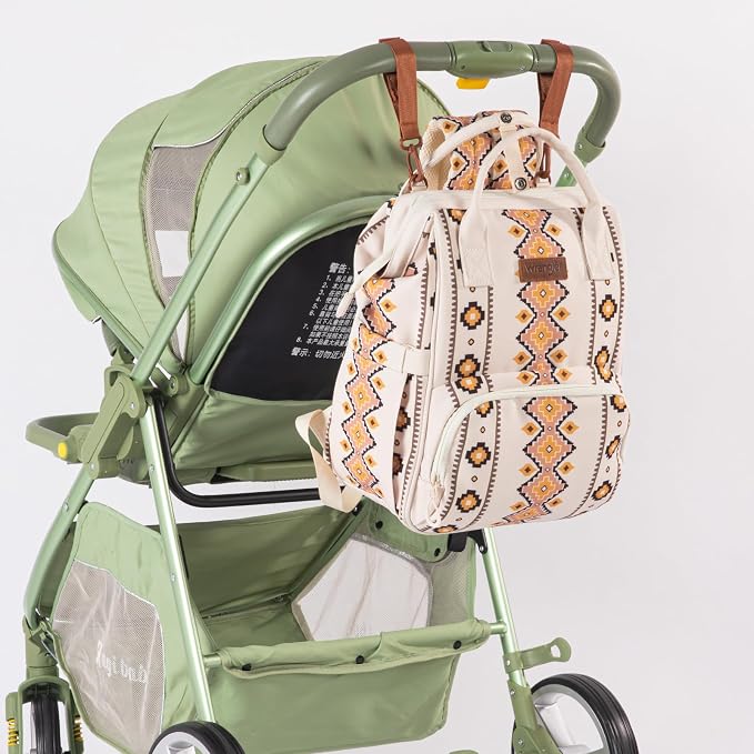 Montana West Wrangler Callie Diaper Bag Backpack with Stroller Straps Multifunction Baby Travel Bag WG2204-9110TN - Image 6