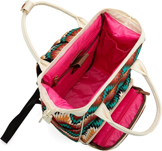 Montana West Wrangler Aztec Callie Diaper Bag Backpack with Stroller Straps Multifunction Baby Travel Bag WG2211-9110TN - Image 4