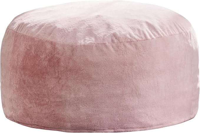 Hobestluk Bean Bag Chair for Adult Giant Beanbag with Filler Pink 4FT | Breathable Material Removable Machine Washable Cover Memory Foam Living Room Bedroom Reading Gaming Oversized Large Big - Image 8