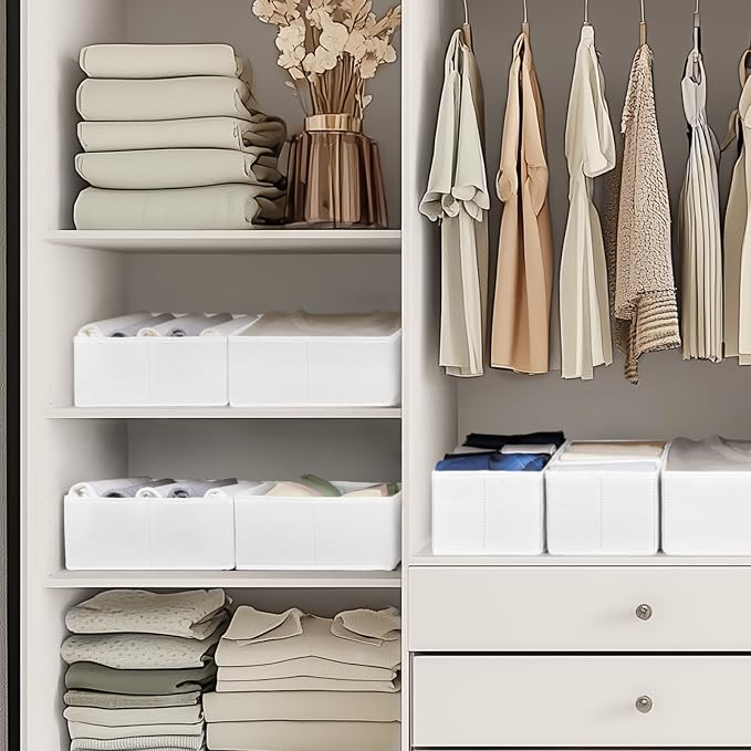 Drawer Organizer Clothes, 21 Pack Dresser Organizer for Baby Clothes, Underwear, Sock- Foldable Closet Organization and Storage Dividers Bins for Nursery, Bedroom (White) - Image 7