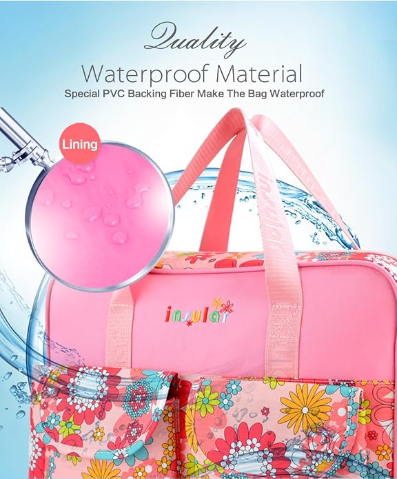 Kamay's Mummy Shoulder Bag Diaper Bag Chic Nappy Changing Bag Tote/Messenger Style Large with Changing Mat, Adjustable Straps - Image 6