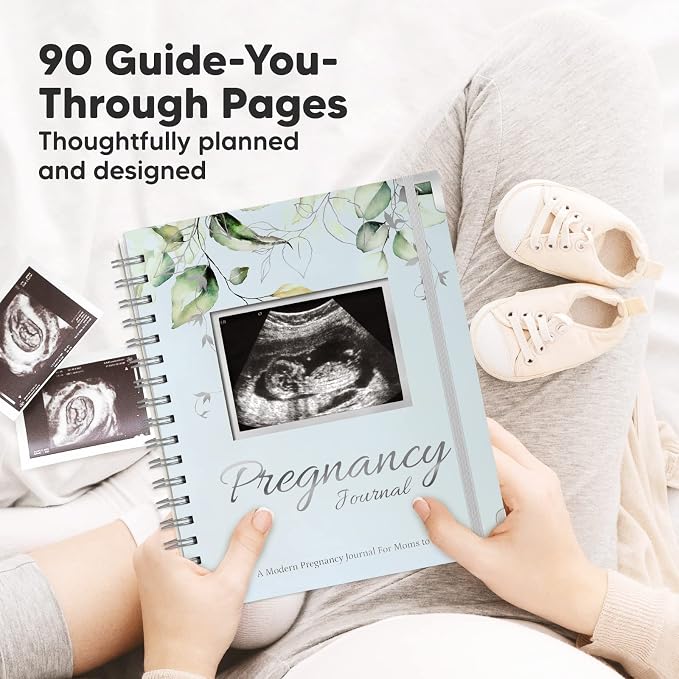 KeaBabies Pregnancy Journal, Pregnancy Announcements & First 5 Years Baby Memory Book Journal - 80 Pages Hard Cover Pregnancy Book For Mom To Be Gift - 90 Pages Hardcover First Year Keepsake Milestone - Image 2