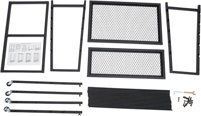 16 Tier Ribbon Organizer for Craft Room, Double-Sided Ribbon Holder Organizer Rack, Black Metal Ribbon Storage Rack for Craft Room Cake Shop Flower Store - Image 9