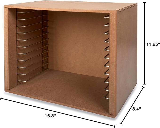 Melissa & Doug Natural Wood Puzzle Storage Case (Holds 12 Puzzles) - Wooden Puzzle Rack Organizer - Image 10