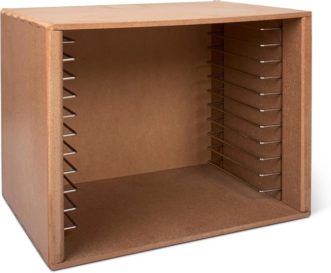 Melissa & Doug Natural Wood Puzzle Storage Case (Holds 12 Puzzles) - Wooden Puzzle Rack Organizer by Unknown