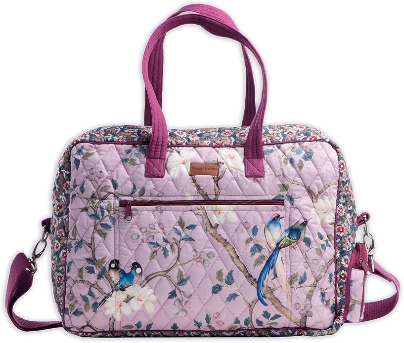 Maison d' Hermine Weekender Bags for Women Cotton Quilted Duffel Overnight Luggage Weekend Bag for Men Gym Gifts Travel | Overnight Luggage Weekend Bag for Men Gym Sports Gifts Duffle bag Business Travellers Trip Spring Summer by MaisondHermine