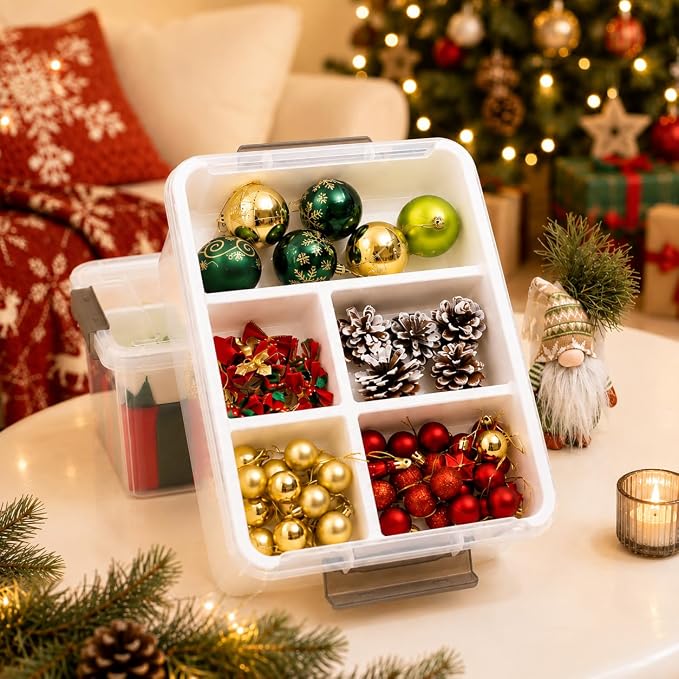 Citylife 17QT Clear Craft Organizers and Storage Box with Removable Tray | Stackable Art Supply Organizer Storage Bins with Lids for Beads, Markers, Sewing, Tools, Playdoh, Coloring Books, Made in USA - Image 11